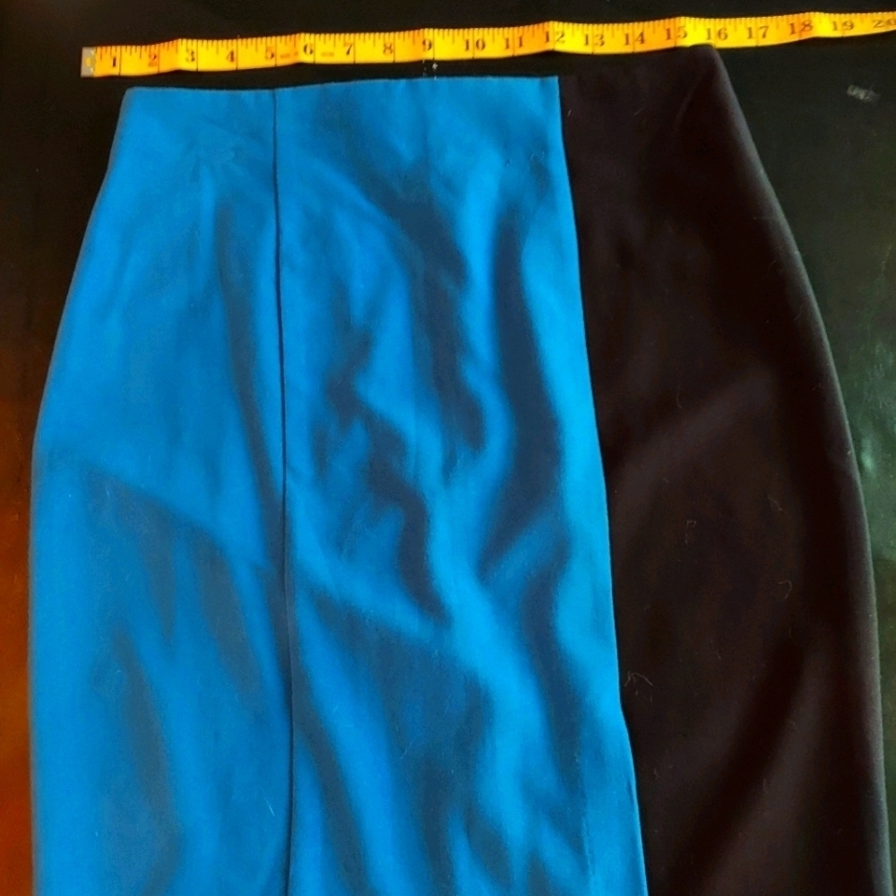 Forever 21 Blue & Black Pencil Skirt Size Large